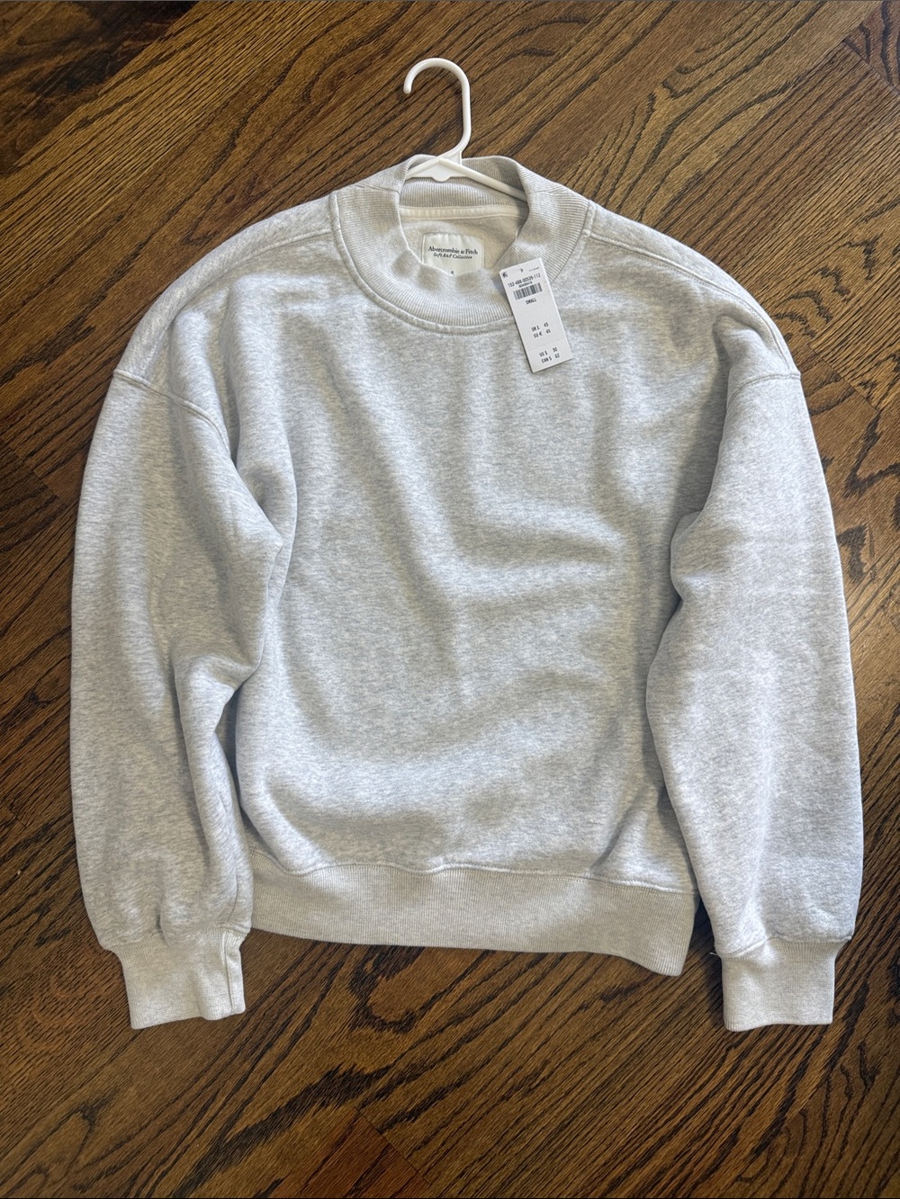 Abercrombie & Fitch Light Gray Mock Neck Sweatshirt